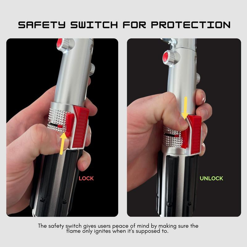The Ultimate Lightsaber Gift Torch Lighter - Perfect for Dads, Husbands, and Boyfriends with Adjustable Flame!