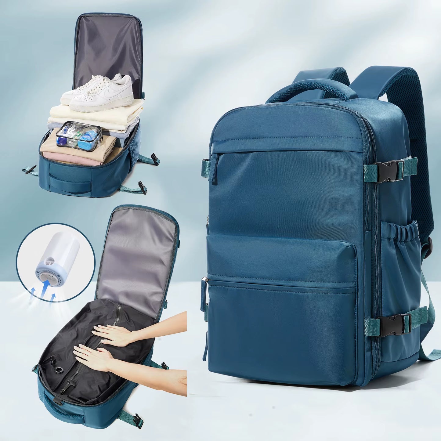 Discover the Vacuum Backpack Travel Bag – Your Ultimate Companion for Business, School, and Adventure – Spacious, Versatile, and Unisex!
