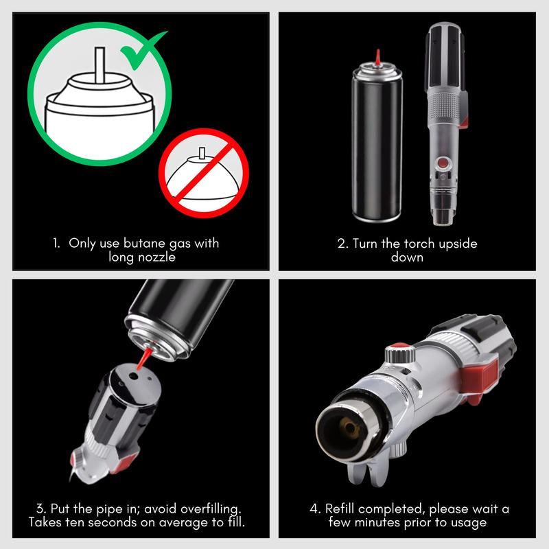 The Ultimate Lightsaber Gift Torch Lighter - Perfect for Dads, Husbands, and Boyfriends with Adjustable Flame!
