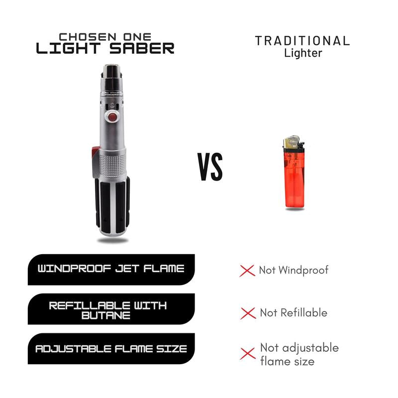 The Ultimate Lightsaber Gift Torch Lighter - Perfect for Dads, Husbands, and Boyfriends with Adjustable Flame!