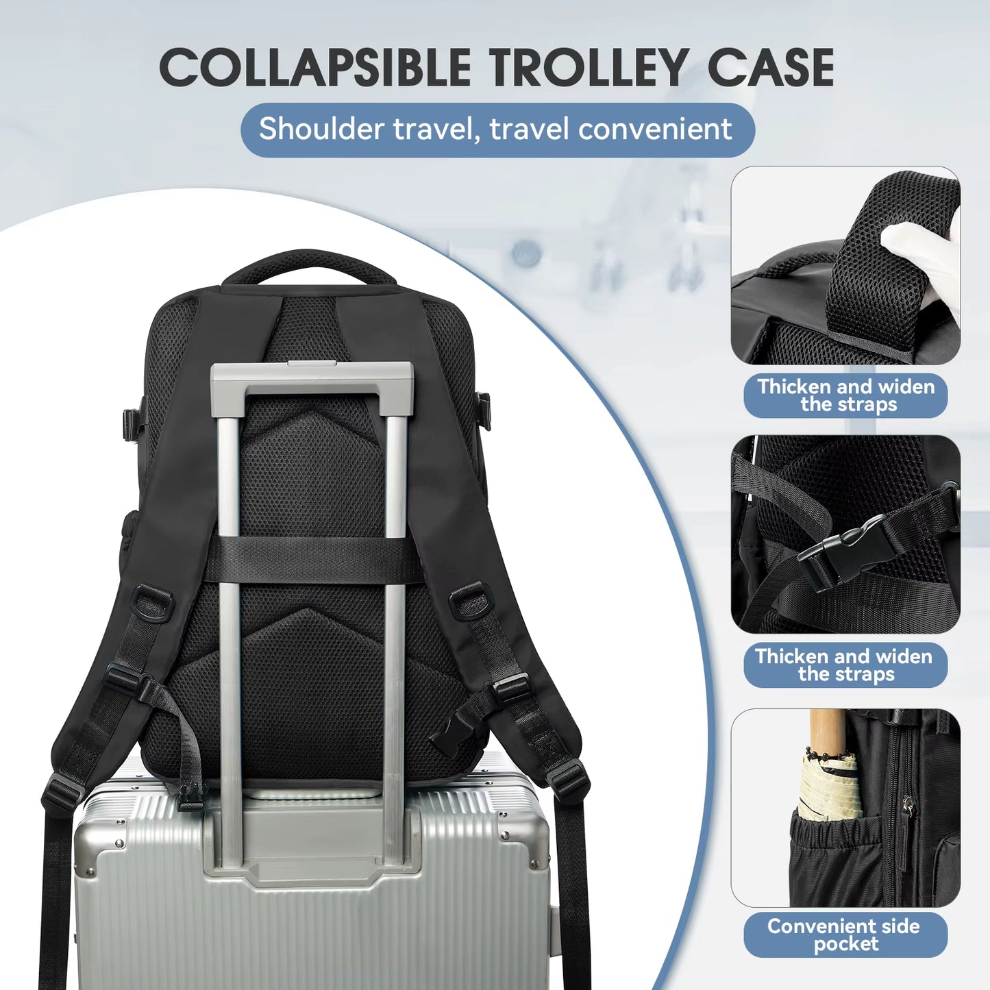Discover the Vacuum Backpack Travel Bag – Your Ultimate Companion for Business, School, and Adventure – Spacious, Versatile, and Unisex!