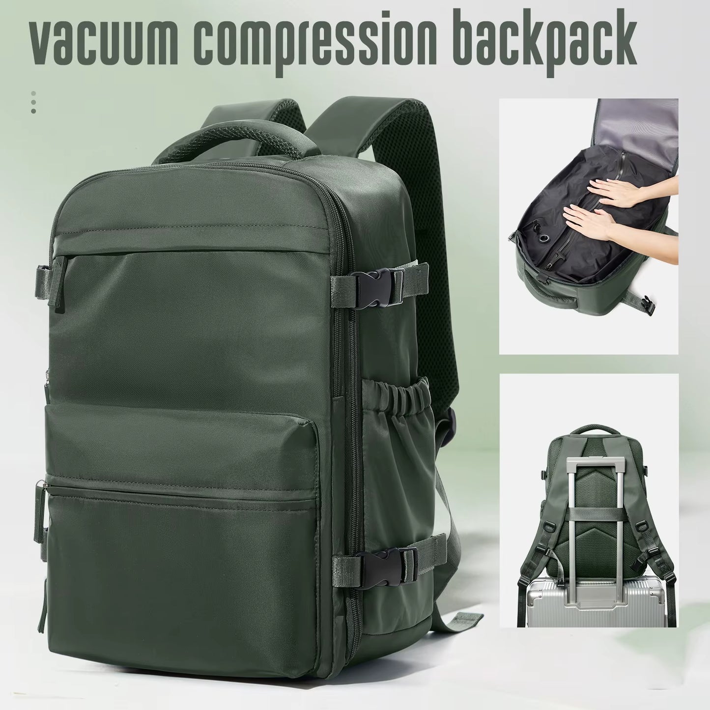 Discover the Vacuum Backpack Travel Bag – Your Ultimate Companion for Business, School, and Adventure – Spacious, Versatile, and Unisex!