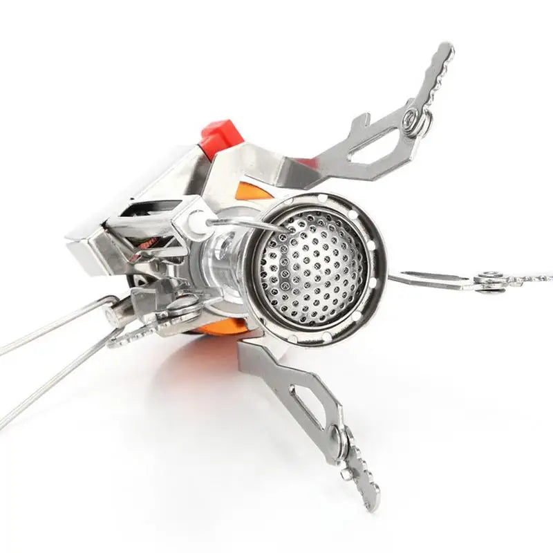 Ultimate Portable Camping Stove: Windproof Backpacking Stove with Piezo Ignition for Outdoor Cooking Adventures