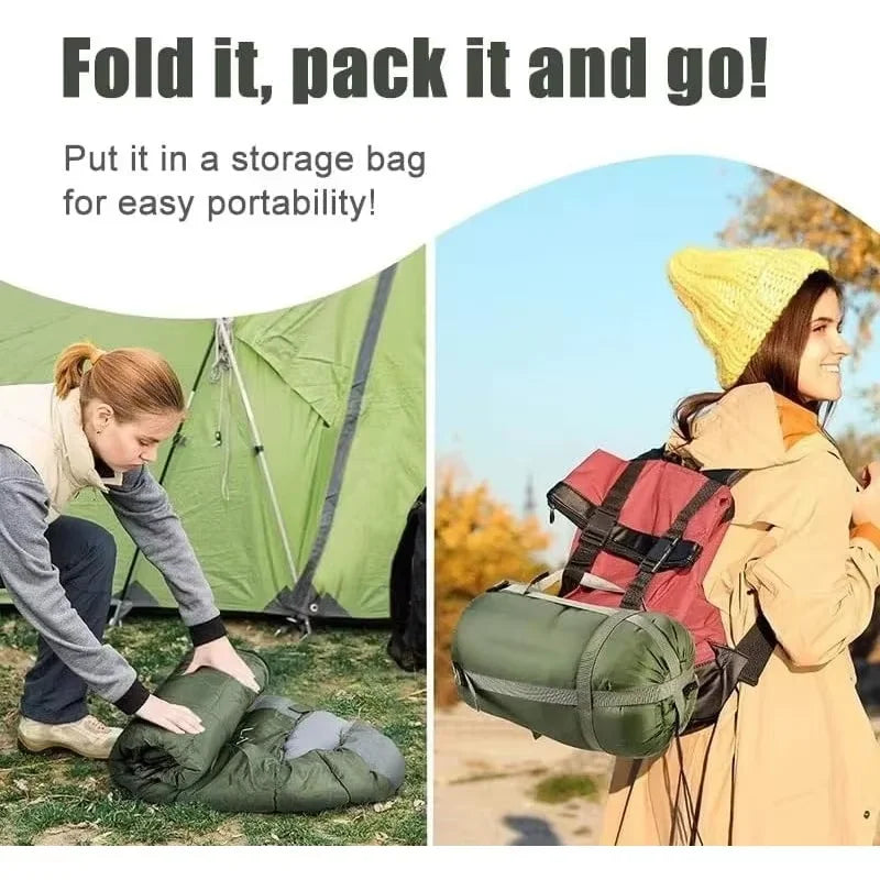Stay Cozy This Winter with Our Ultralight Waterproof Camping Sleeping Bag - Perfect for Outdoor Adventures!