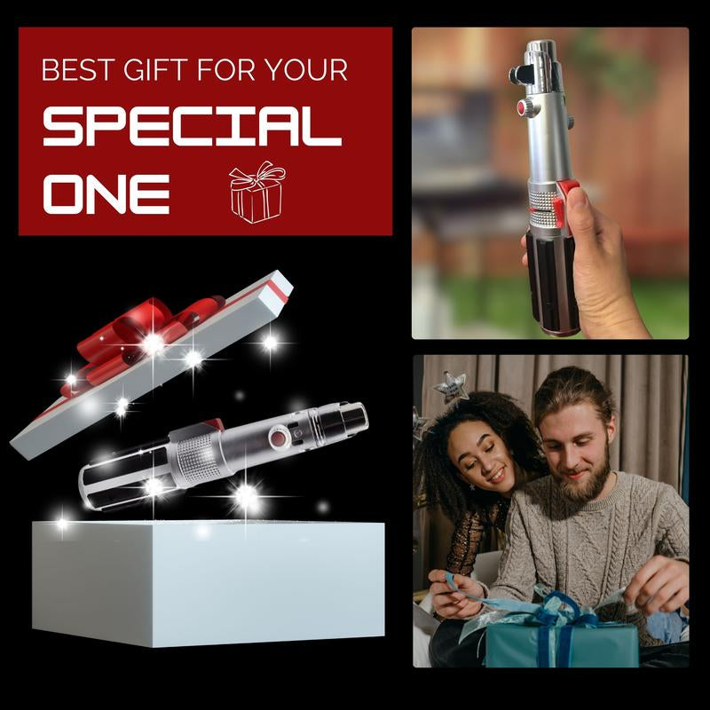 The Ultimate Lightsaber Gift Torch Lighter - Perfect for Dads, Husbands, and Boyfriends with Adjustable Flame!