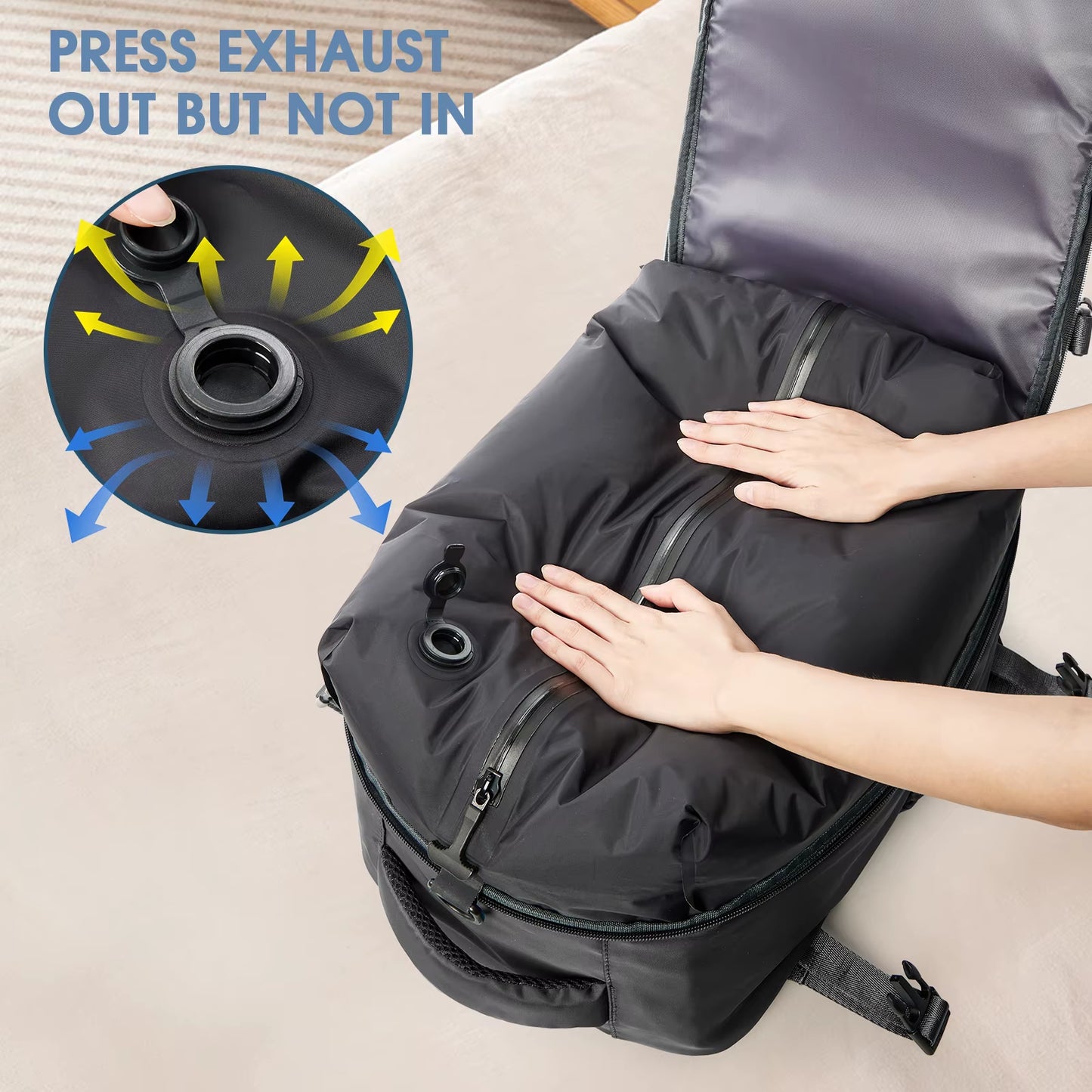 Discover the Vacuum Backpack Travel Bag – Your Ultimate Companion for Business, School, and Adventure – Spacious, Versatile, and Unisex!