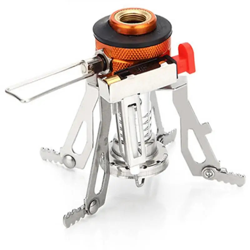 Ultimate Portable Camping Stove: Windproof Backpacking Stove with Piezo Ignition for Outdoor Cooking Adventures
