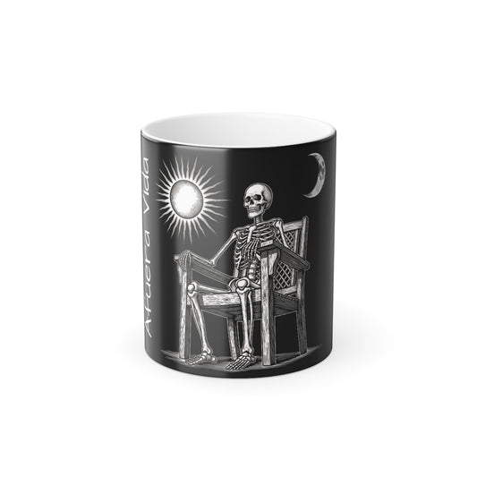 Color Morphing Skeleton Mug, 11oz - Spooky Coffee Cup, Halloween Gift, Unique Tea Mug, Autumn Decor, Fun Drinkware
