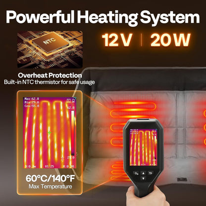 Heated Double Camping Chair: The Ultimate Buddy Seat with a 20,000 mAh Power Bank - Stay Warm, Stay Connected, and Share the Heat!