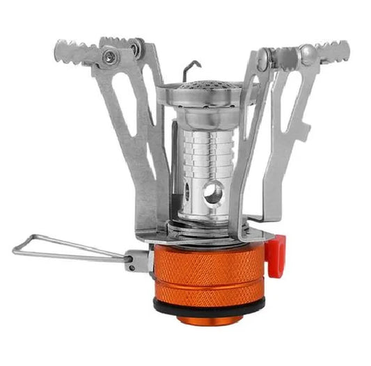 Ultimate Portable Camping Stove: Windproof Backpacking Stove with Piezo Ignition for Outdoor Cooking Adventures