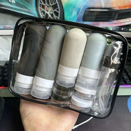 Ultimate 17-Piece Travel Bottle Set - Leak-Proof, Portable Refillable Toiletries for Shampoo, Conditioner, and Lotion